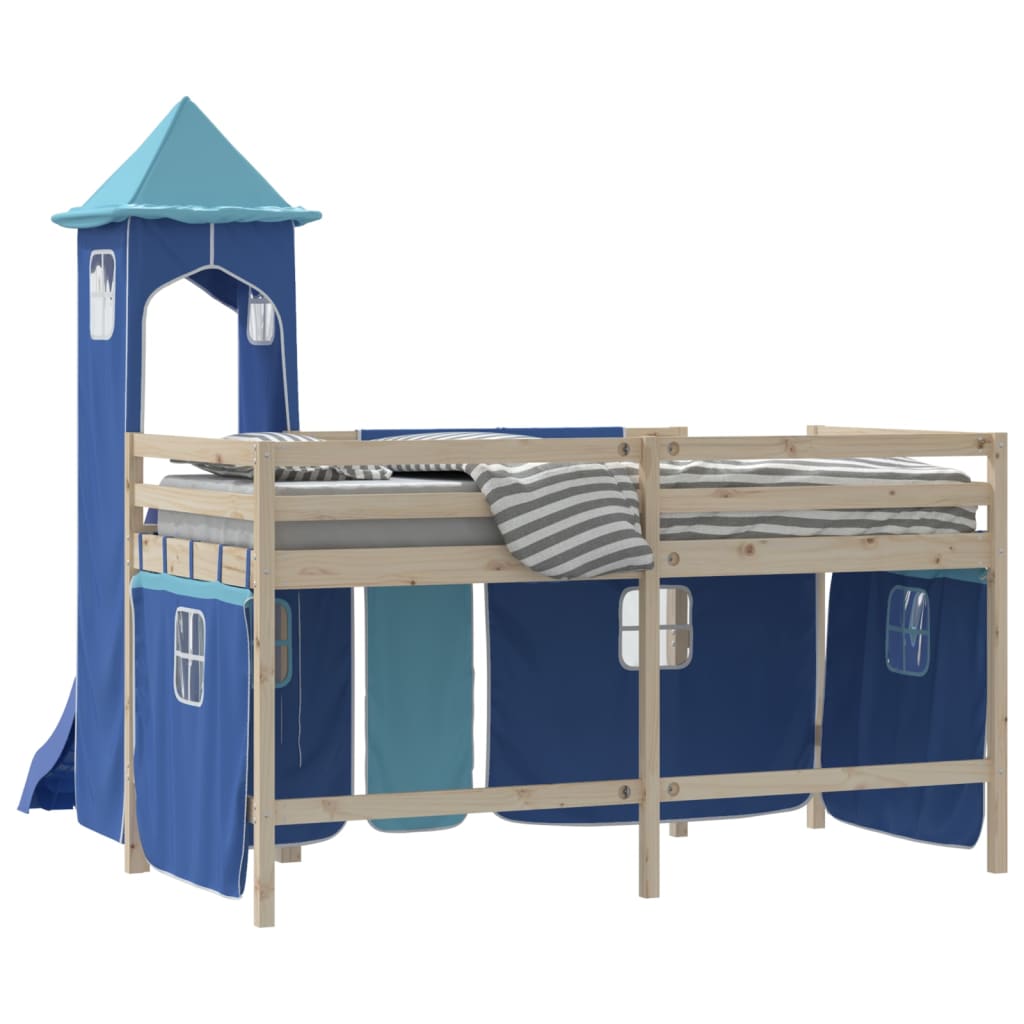 Tende per Letto a Soppalco con Torre Blu in Poliestere 835923