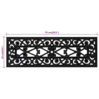 Tappetino per Scale 5 pz 25x75 cm in Gomma