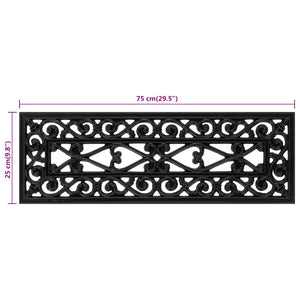 Tappetino per Scale 10 pz 25x75 cm in Gomma 155629