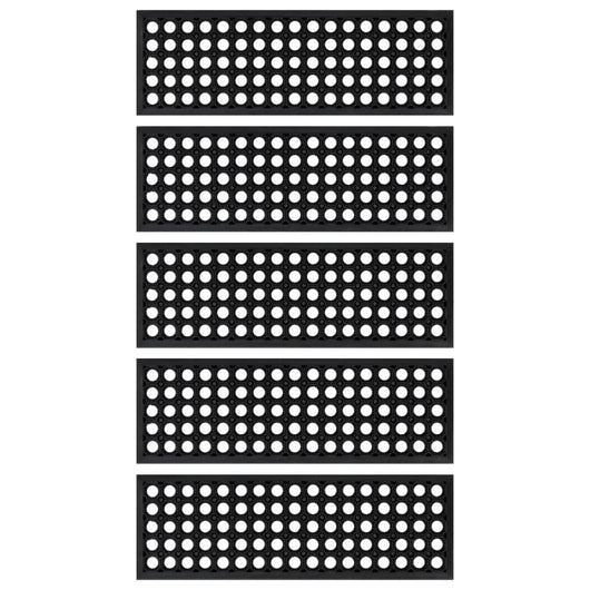 Tappetino per Scale 5 pz 25x75 cm in Gomma 155630