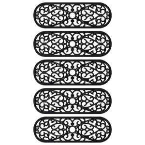 Tappetino per Scale 5 pz 25x75 cm in Gomma 155632