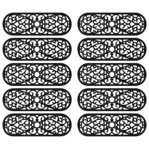 Tappetino per Scale 10 pz 25x75 cm in Gomma 155633