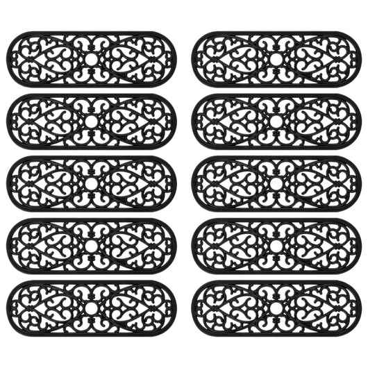 Tappetino per Scale 10 pz 25x75 cm in Gomma 155633