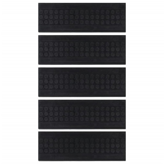 Tappetino per Scale 5 pz 25x75 cm in Gomma 155636