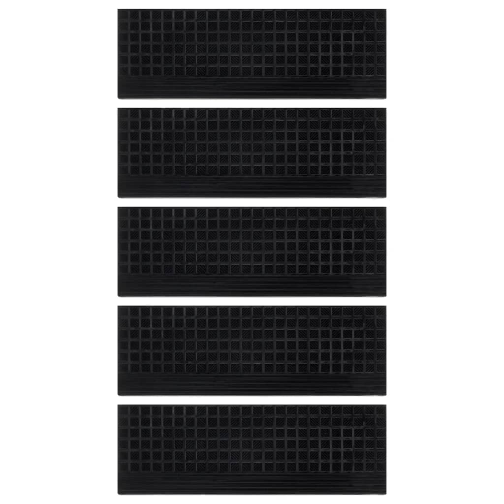Tappetino per Scale 5 pz 25x75 cm in Gomma 155638