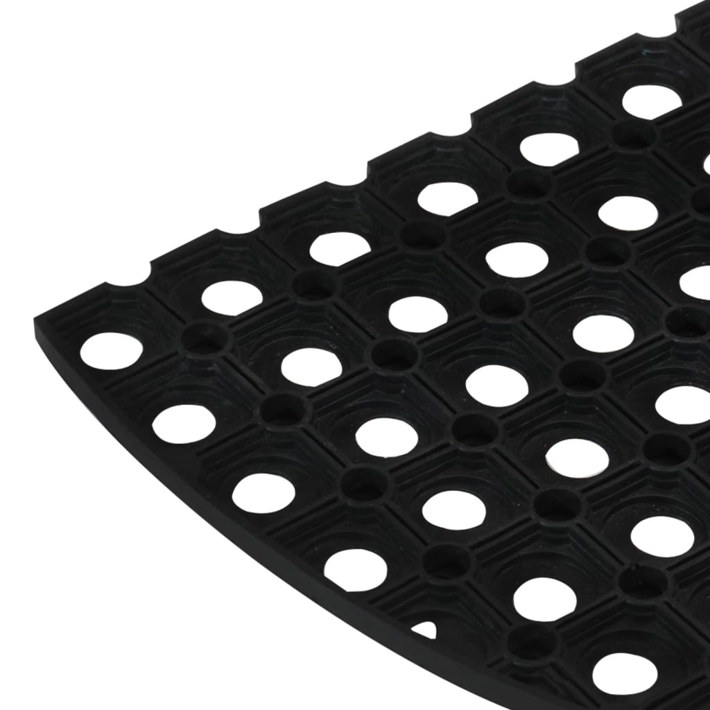 vidaXL Zerbino Mezzo Rotondo 45x75 cm in Gomma