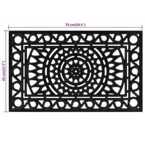 Zerbino Rettangolare 45x75 cm in Gomma 155660