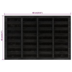 Zerbino Rettangolare 40x60 cm in Gomma e Fibra di Cocco 155662