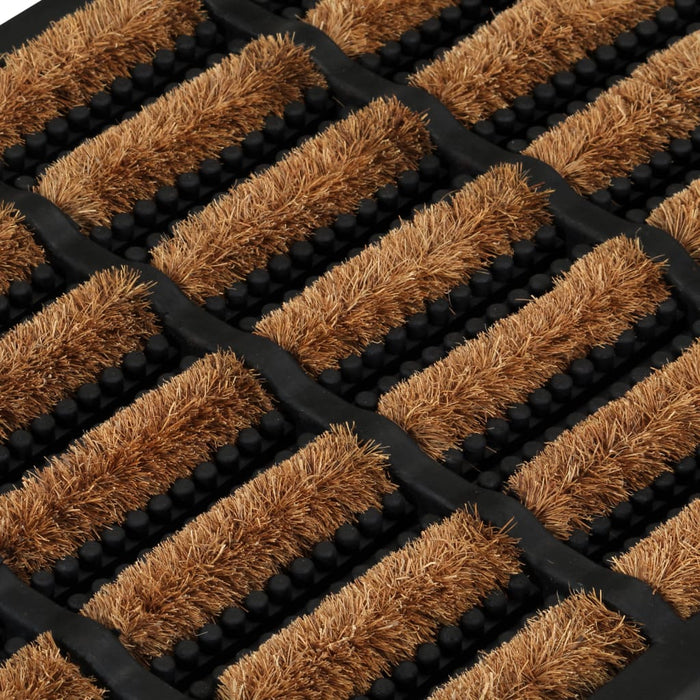 Zerbino Rettangolare 45x75 cm in Gomma e Fibra di Cocco 155665