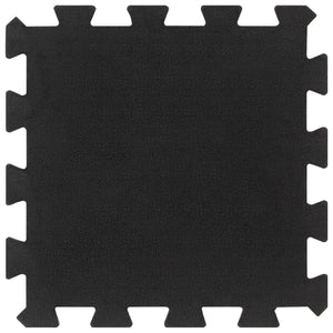 Piastrelle per Pavimenti in Gomma 16 pz Nere 16 mm 30x30 cmcod mxl 110778