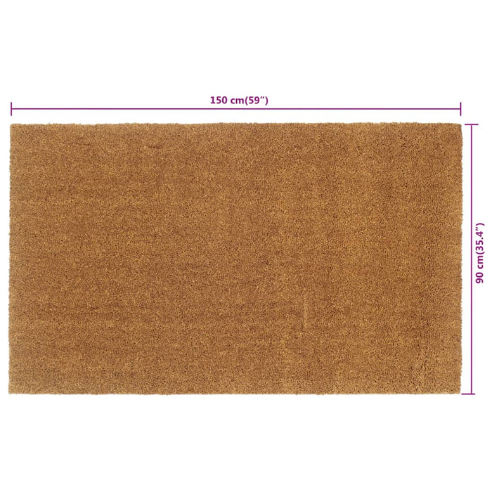 vidaXL Zerbino Naturale 90x150 cm Fibra di Cocco