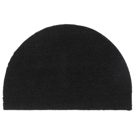 Zerbino Naturale Nero Mezzo Rotondo 40x60 cm Fibra di Cocco