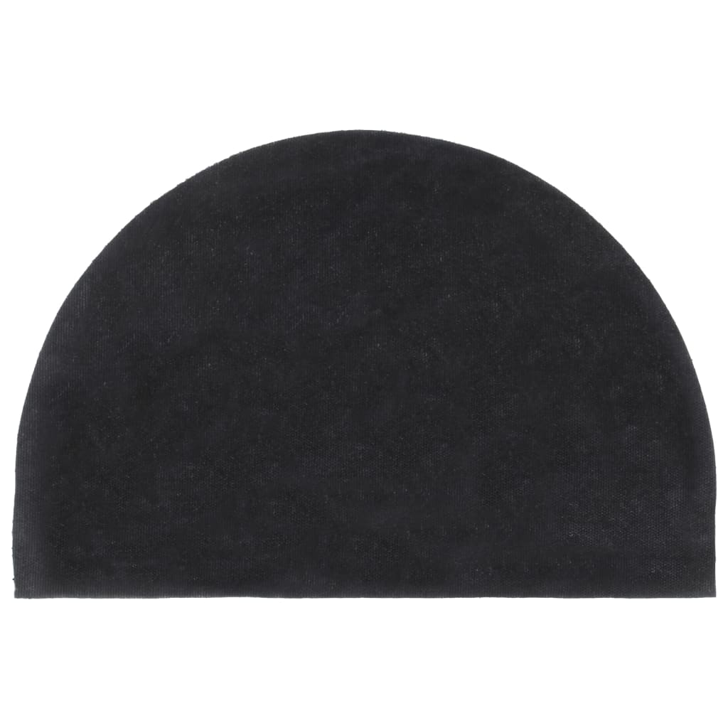 vidaXL Zerbino Grigio Scuro Mezzo Rotondo 40x60 cm Fibra di Cocco