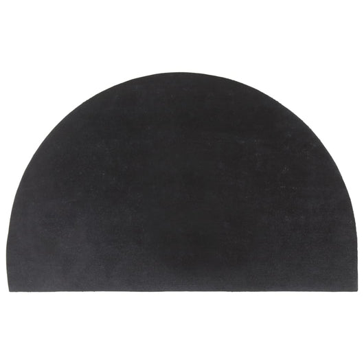 Zerbino Grigio Scuro Mezzo Rotondo 50x80 cm Fibra di Cocco 155588