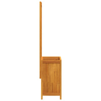 Fioriera con Traliccio-Vaso con Griglia-Fioriera con Supporto per Piante Rampicanti 55x29,5x132 cm Legno Massello di Acacia