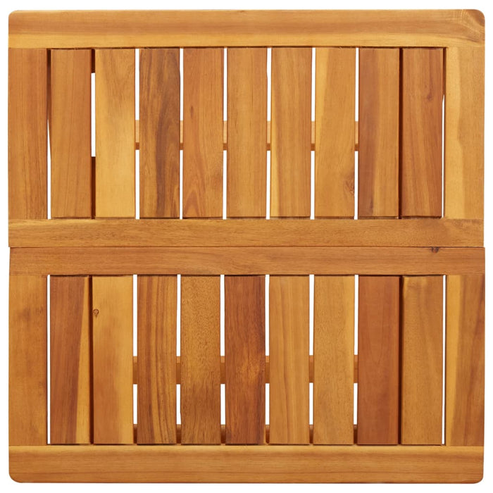 Tavolo da Giardino Pieghevole 50x50x50 cm Legno Massello Acacia 364893