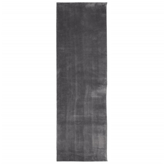 Tappeto a Pelo Corto HUARTE Morbido Lavabile Antracite 80x250cmcod mxl 109624