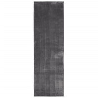 Tappeto a Pelo Corto HUARTE Morbido Lavabile Antracite 80x250cm 374997