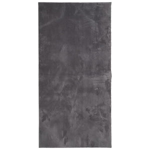 vidaXL Tappeto Pelo Corto HUARTE Morbido Lavabile Antracite 100x200 cm