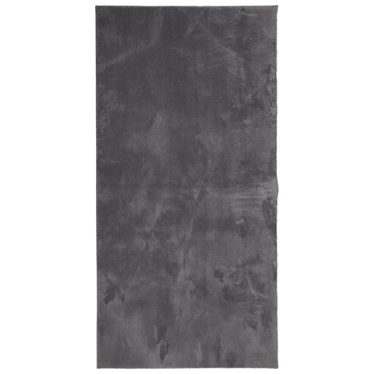 vidaXL Tappeto Pelo Corto HUARTE Morbido Lavabile Antracite 100x200 cm