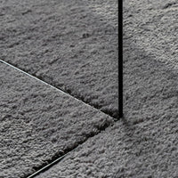 Tappeto a Pelo Corto HUARTE Morbido e Lavabile Antracite Ø200cm 375012