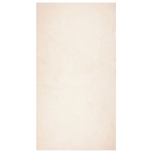 Tappeto a Pelo Corto HUARTE Morbido e Lavabile Beige 80x150 cm 375014