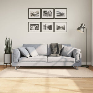 Tappeto a Pelo Corto HUARTE Morbido e Lavabile Beige 100x200 cm 375017