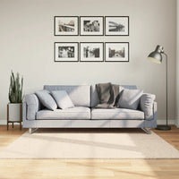 Tappeto a Pelo Corto HUARTE Morbido e Lavabile Beige 160x160 cm 375021