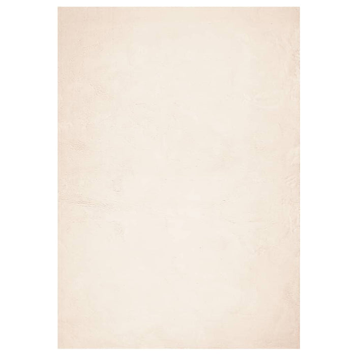 Tappeto a Pelo Corto HUARTE Morbido e Lavabile Beige 160x230 cm 375022