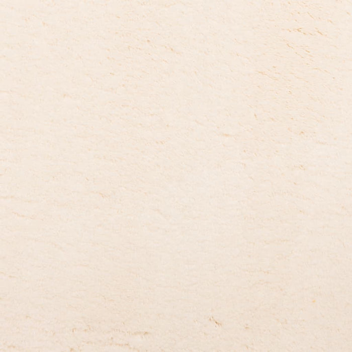 Tappeto a Pelo Corto HUARTE Morbido e Lavabile Beige Ø 120 cm 375029