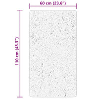 Tappeto a Pelo Corto HUARTE Morbido e Lavabile Crema 60x110 cm 375032