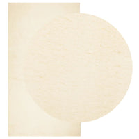 Tappeto a Pelo Corto HUARTE Morbido e Lavabile Crema 80x150 cm 375033