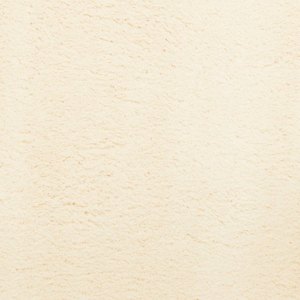 Tappeto a Pelo Corto HUARTE Morbido e Lavabile Crema 100x200 cm 375036