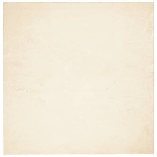 Tappeto a Pelo Corto HUARTE Morbido e Lavabile Crema 200x200 cm 375042