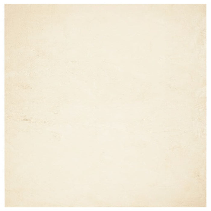 vidaXL Tappeto a Pelo Corto HUARTE Morbido e Lavabile Crema 240x240 cm