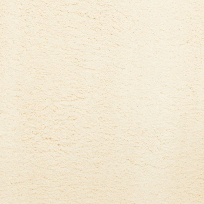 vidaXL Tappeto a Pelo Corto HUARTE Morbido e Lavabile Crema 240x240 cm