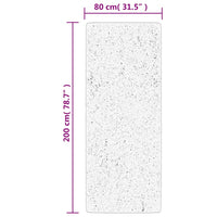 Tappeto a Pelo Corto HUARTE Morbido e Lavabile Sabbia 80x200 cm 375053