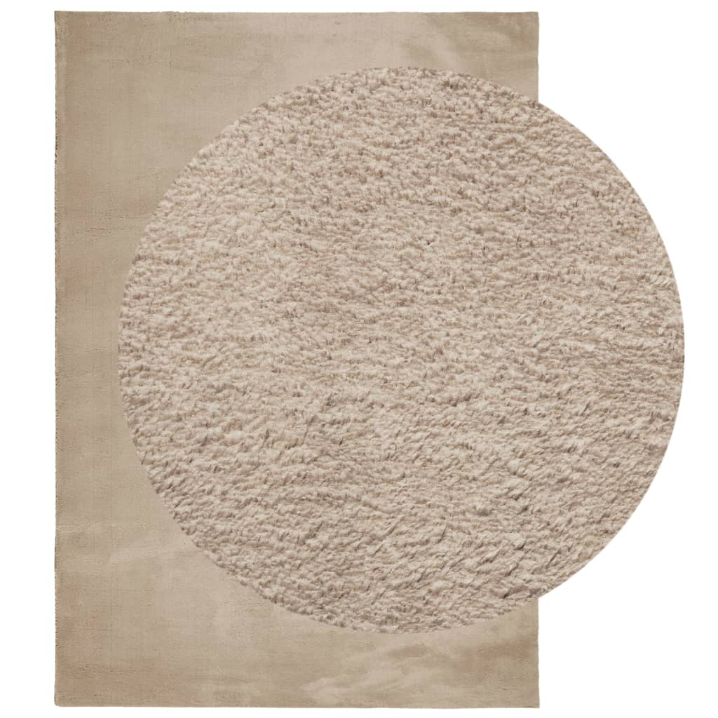 Tappeto a Pelo Corto HUARTE Morbido e Lavabile Sabbia 140x200cmcod mxl 133932