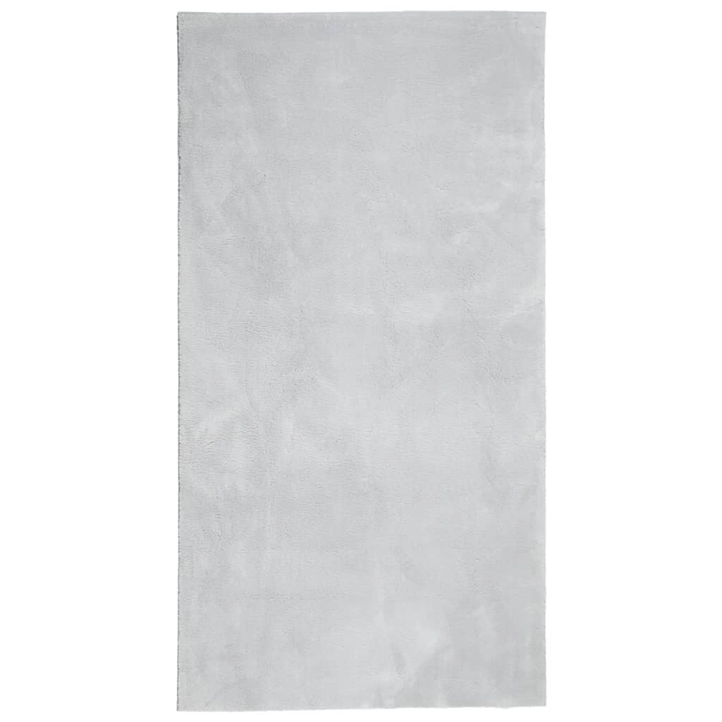 vidaXL Tappeto a Pelo Corto HUARTE Morbido e Lavabile Grigio 80x150 cm