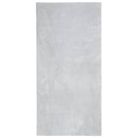 Tappeto a Pelo Corto HUARTE Morbido e Lavabile Grigio 100x200cm 375074