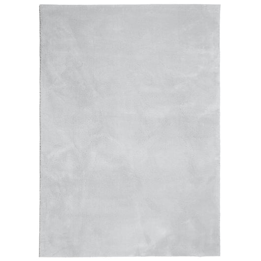 Tappeto a Pelo Corto HUARTE Morbido e Lavabile Grigio 160x230cm 375079
