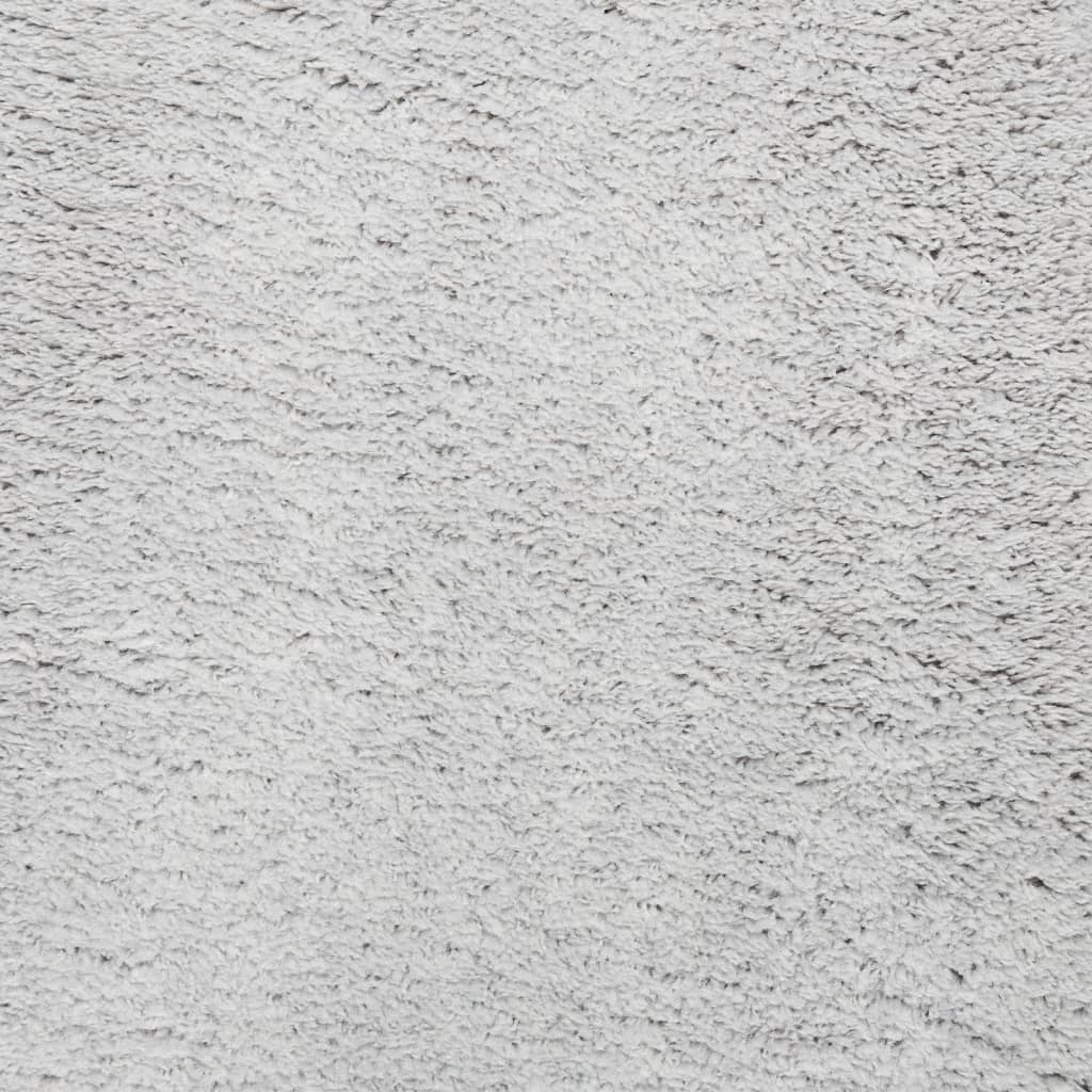 Tappeto a Pelo Corto HUARTE Morbido e Lavabile Grigio 160x230cm 375079