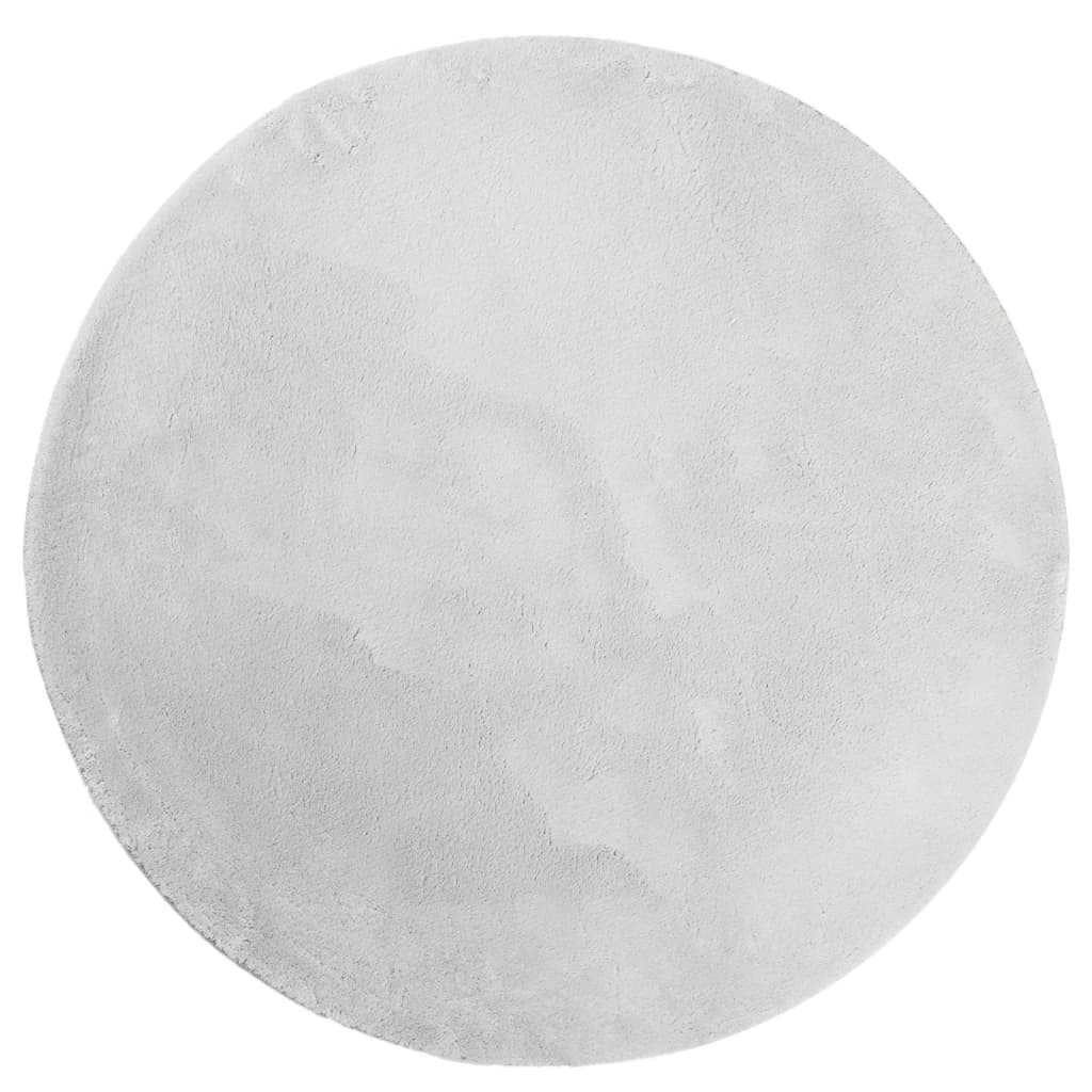 Tappeto a Pelo Corto HUARTE Morbido e Lavabile Grigio Ã˜ 160 cmcod mxl 133940