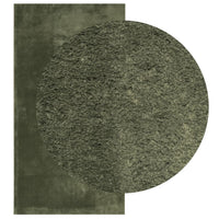 Tappeto Pelo Corto HUARTE Morbido Lavabile Verde Bosco 60x110cm 375089