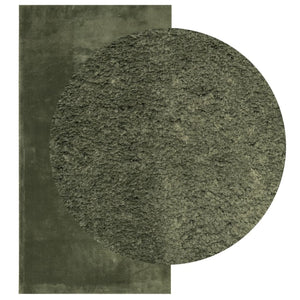 Tappeto Pelo Corto HUARTE Morbido Lavabile Verde Bosco 60x110cm 375089