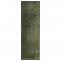 Tappeto Pelo Corto HUARTE Morbido Lavabile Verde Bosco 80x250cm 375092