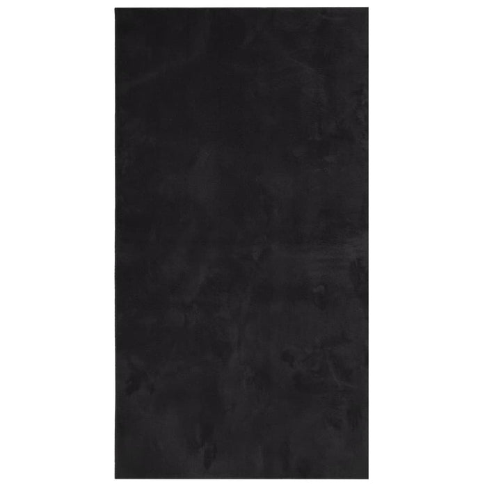 vidaXL Tappeto a Pelo Corto HUARTE Morbido e Lavabile Nero 60x110 cm
