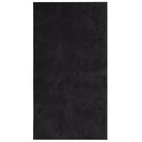 Tappeto a Pelo Corto HUARTE Morbido e Lavabile Nero 60x110 cm 375108