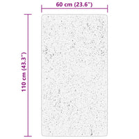 vidaXL Tappeto a Pelo Corto HUARTE Morbido e Lavabile Nero 60x110 cm