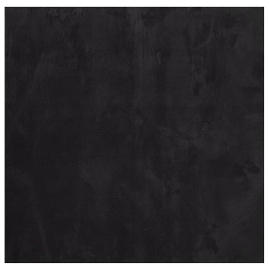Tappeto a Pelo Corto HUARTE Morbido e Lavabile Nero 160x160cm 375116